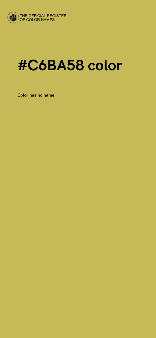 #C6BA58 color image