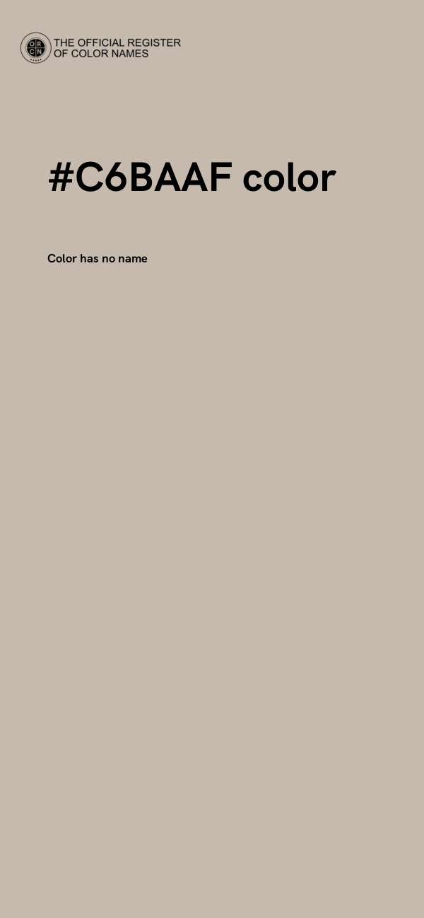 #C6BAAF color image