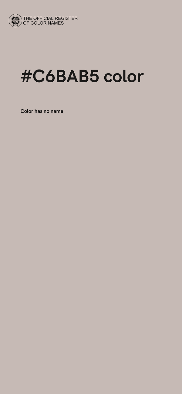 #C6BAB5 color image