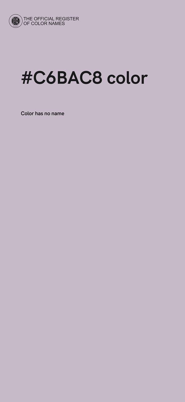 #C6BAC8 color image