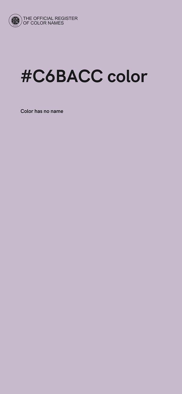 #C6BACC color image