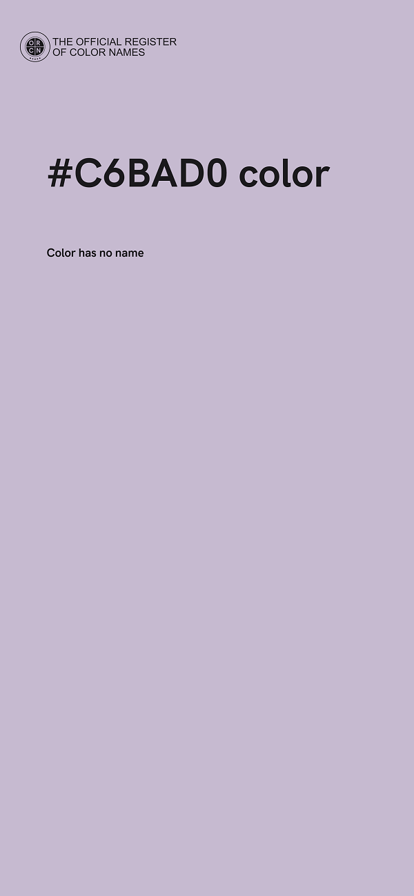 #C6BAD0 color image