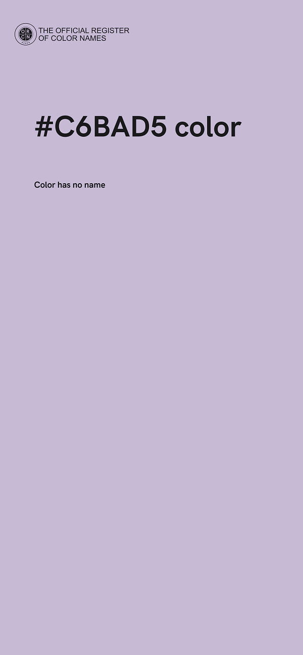 #C6BAD5 color image