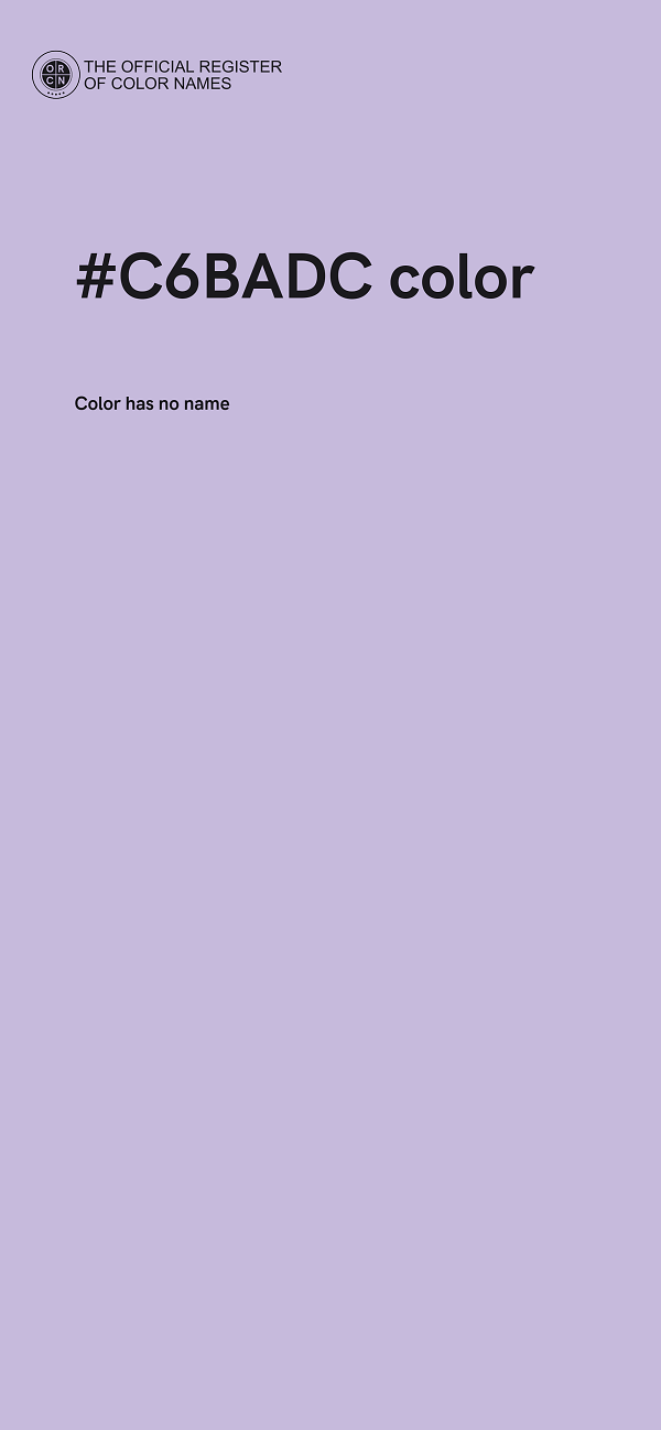 #C6BADC color image