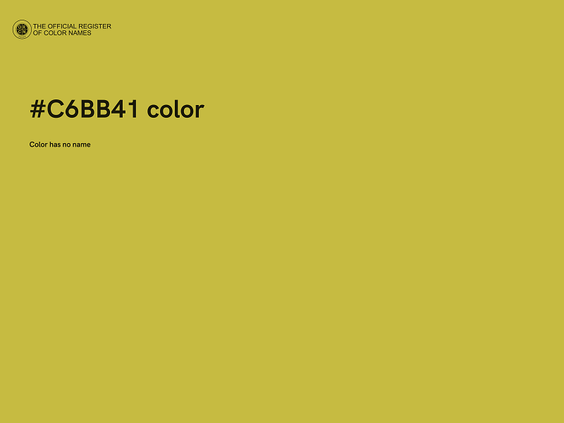 #C6BB41 color image