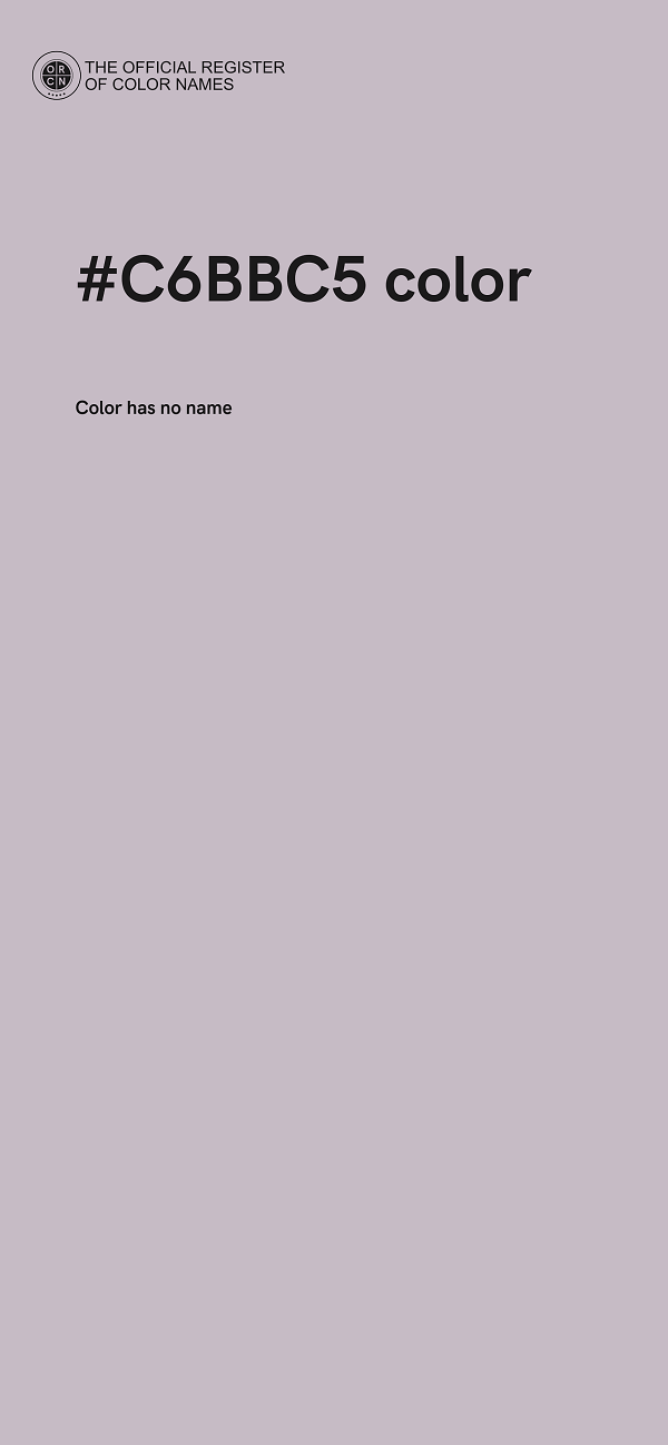 #C6BBC5 color image