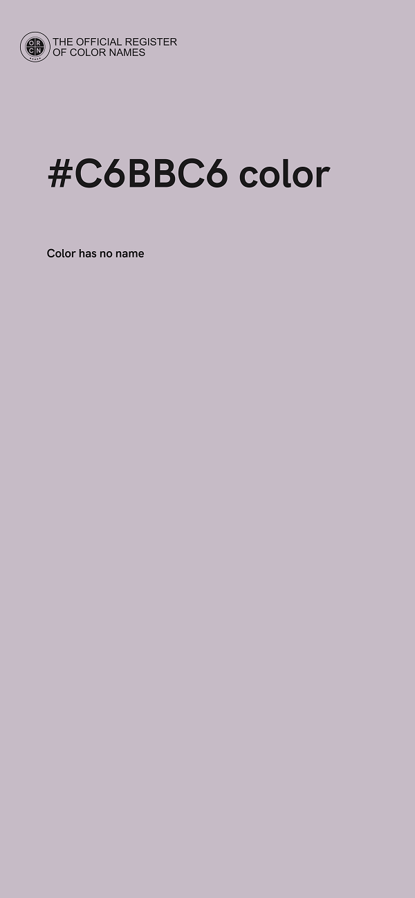 #C6BBC6 color image