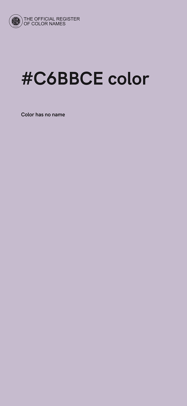 #C6BBCE color image