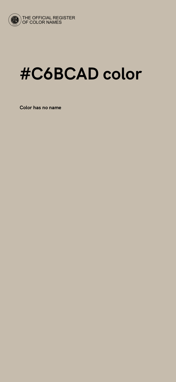 #C6BCAD color image