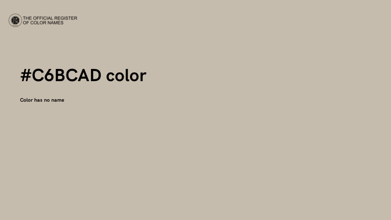 #C6BCAD color image