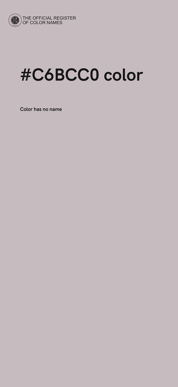 #C6BCC0 color image