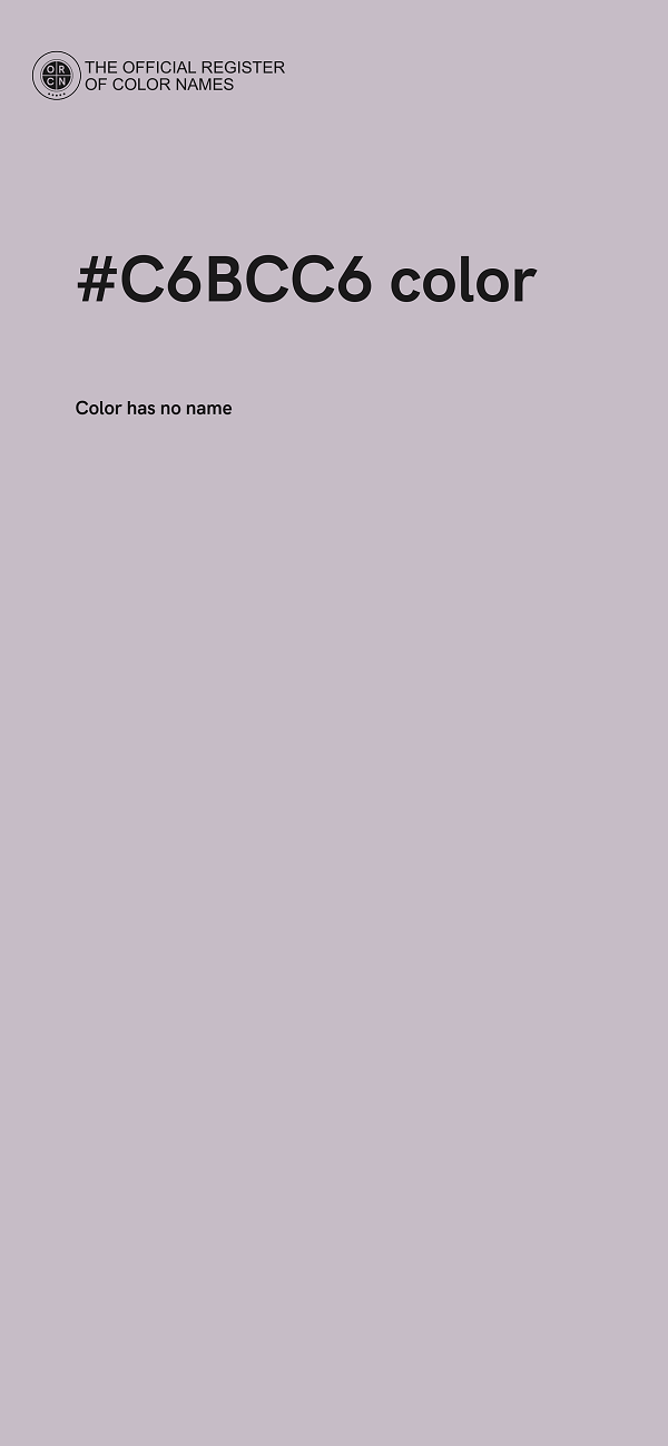 #C6BCC6 color image