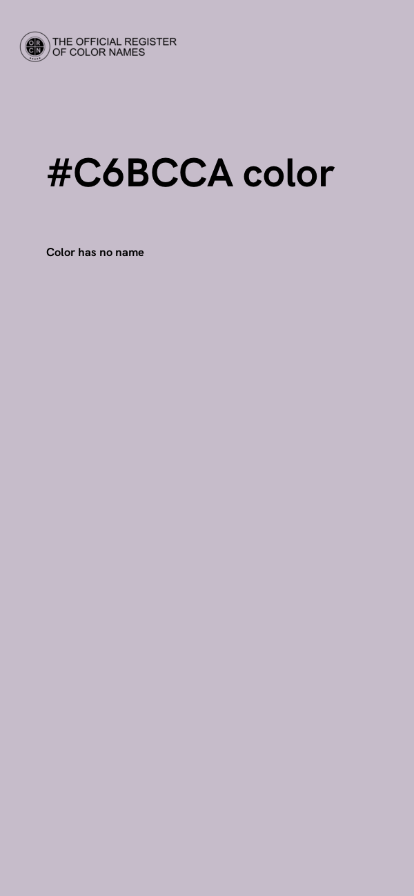 #C6BCCA color image