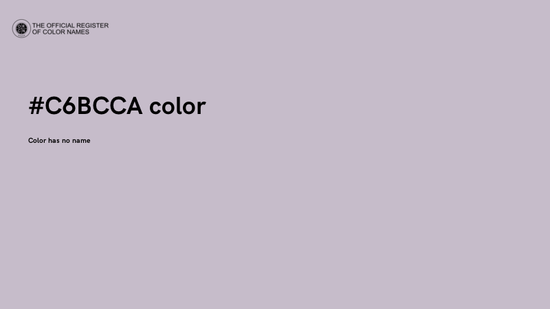 #C6BCCA color image