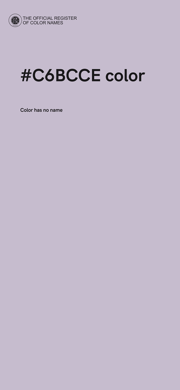 #C6BCCE color image
