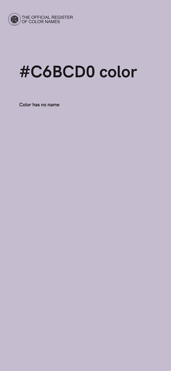 #C6BCD0 color image
