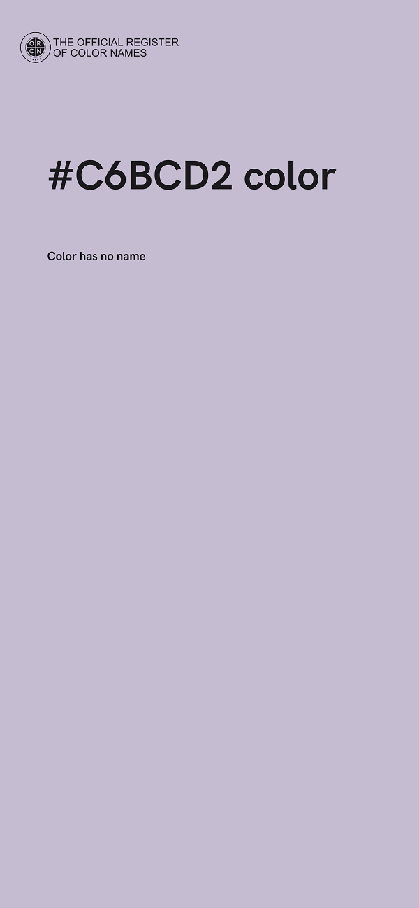 #C6BCD2 color image