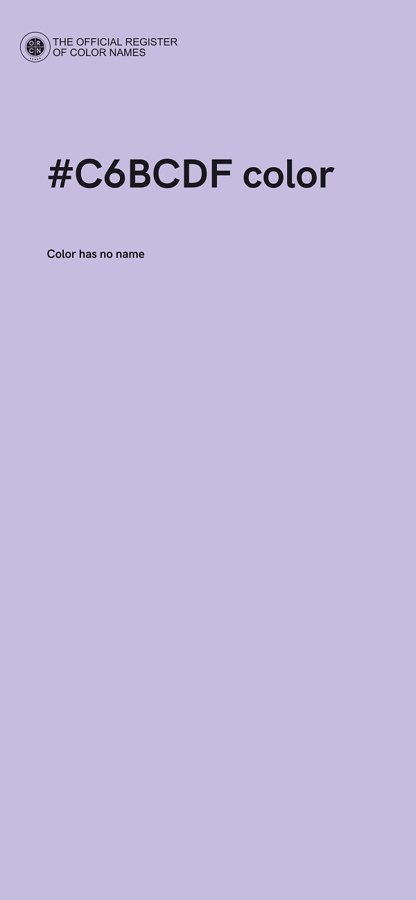 #C6BCDF color image