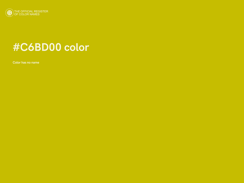 #C6BD00 color image