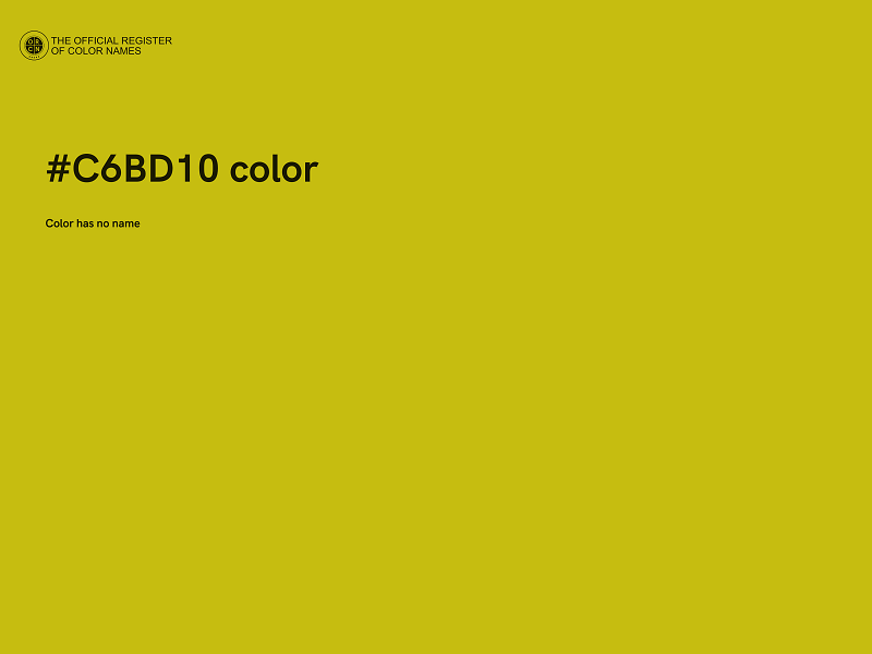 #C6BD10 color image