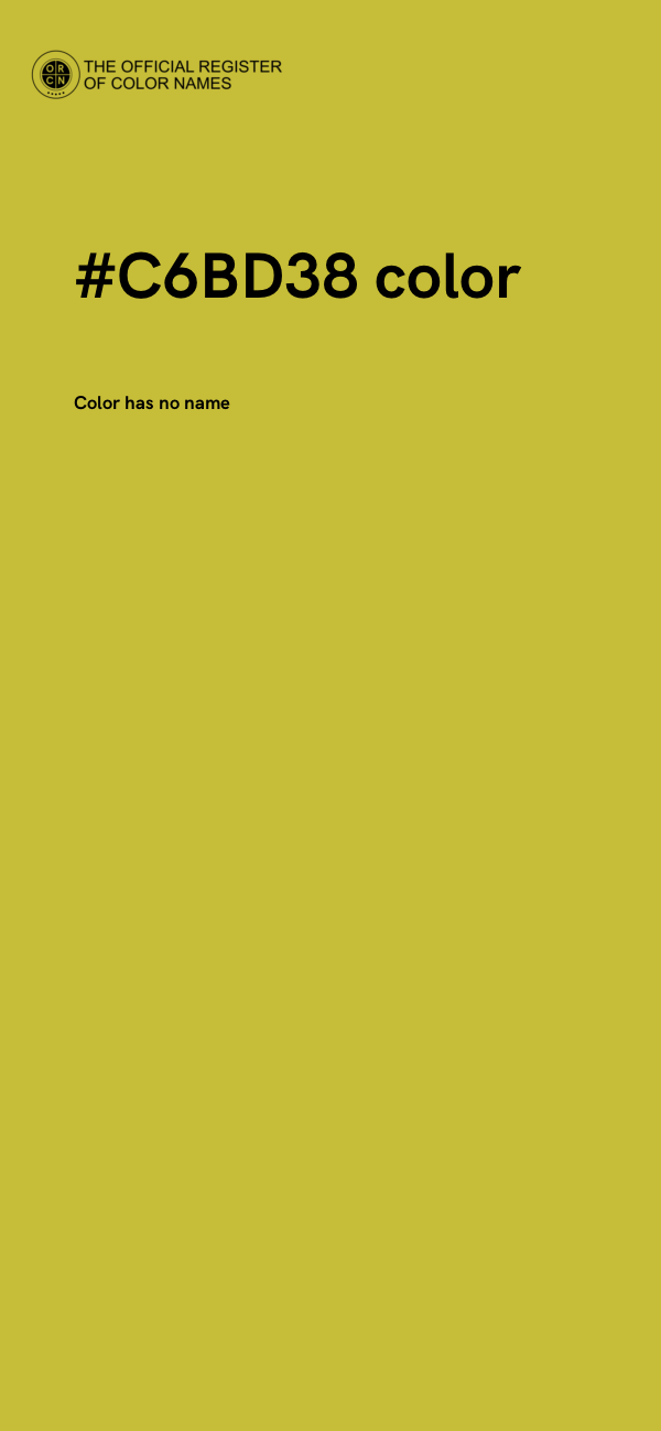#C6BD38 color image