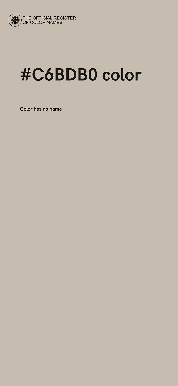 #C6BDB0 color image