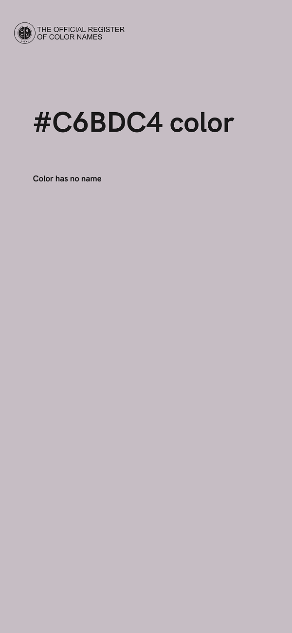 #C6BDC4 color image