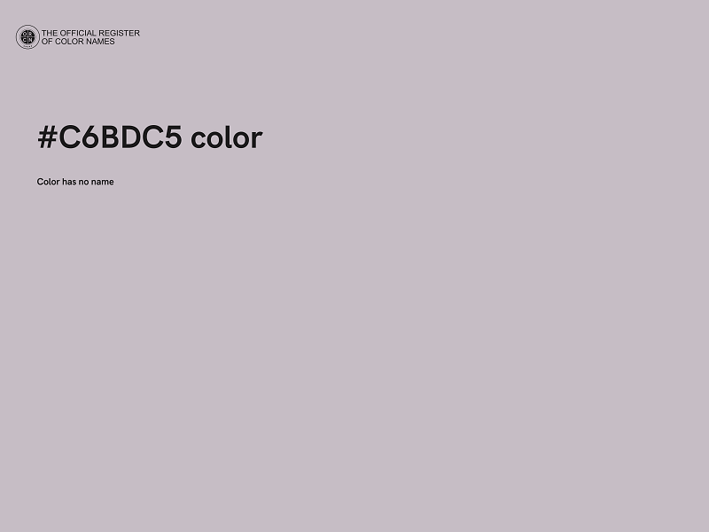 #C6BDC5 color image