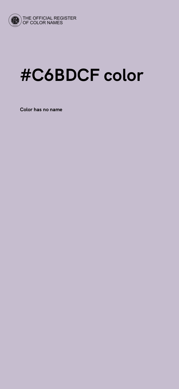 #C6BDCF color image