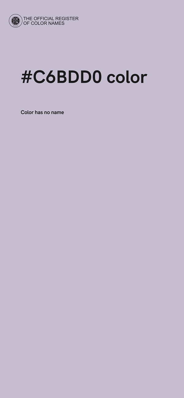 #C6BDD0 color image