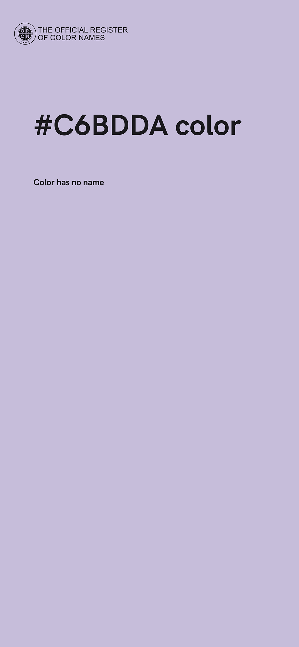 #C6BDDA color image