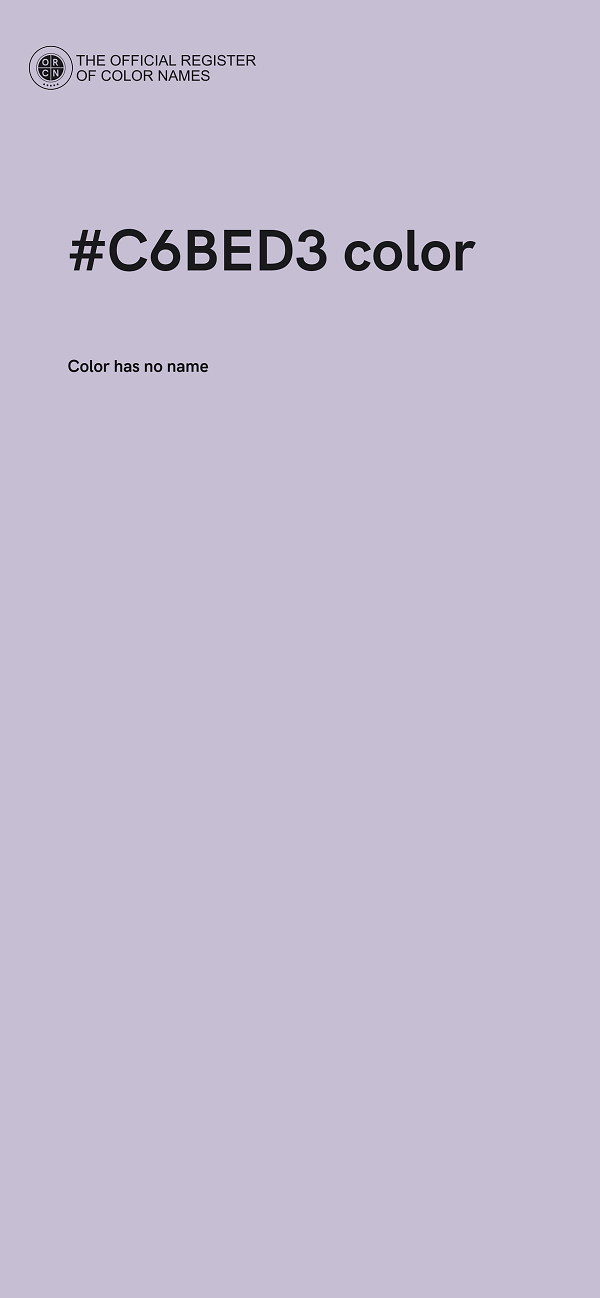 #C6BED3 color image