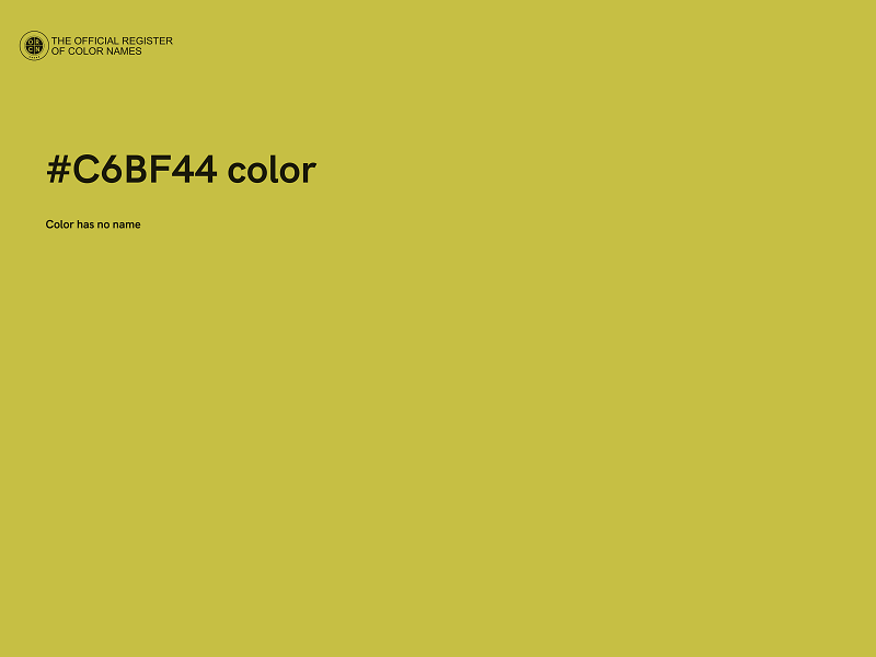 #C6BF44 color image