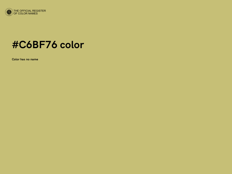 #C6BF76 color image