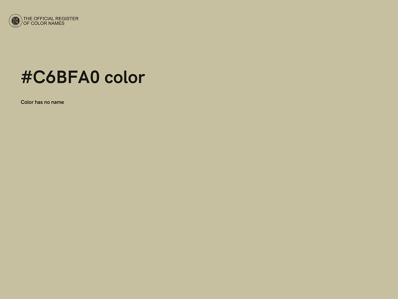 #C6BFA0 color image