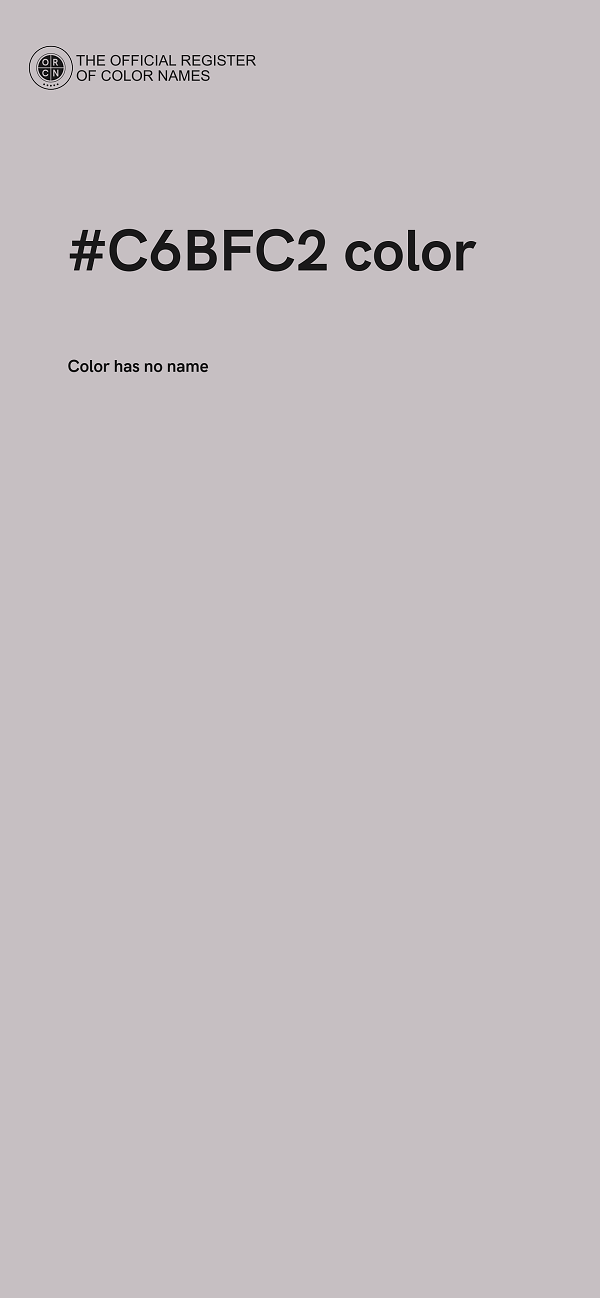 #C6BFC2 color image