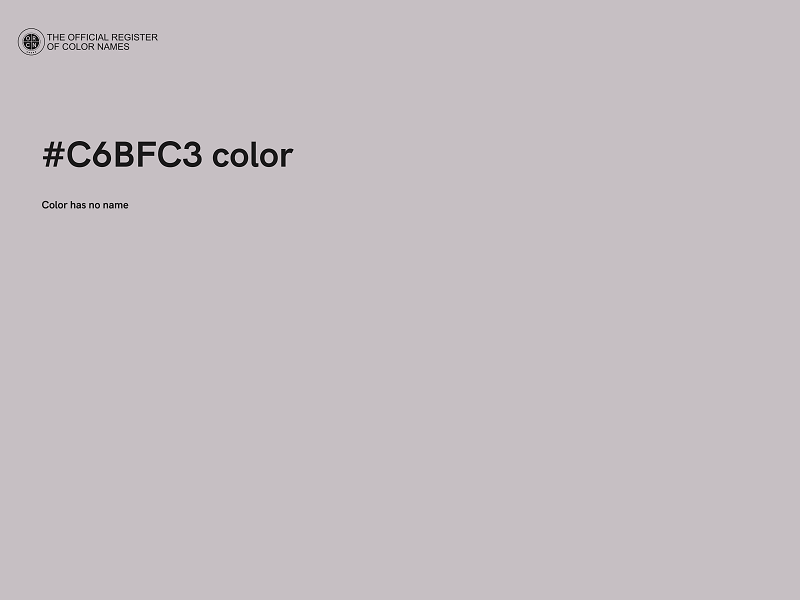 #C6BFC3 color image