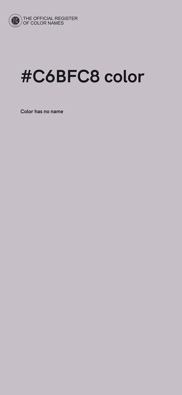#C6BFC8 color image