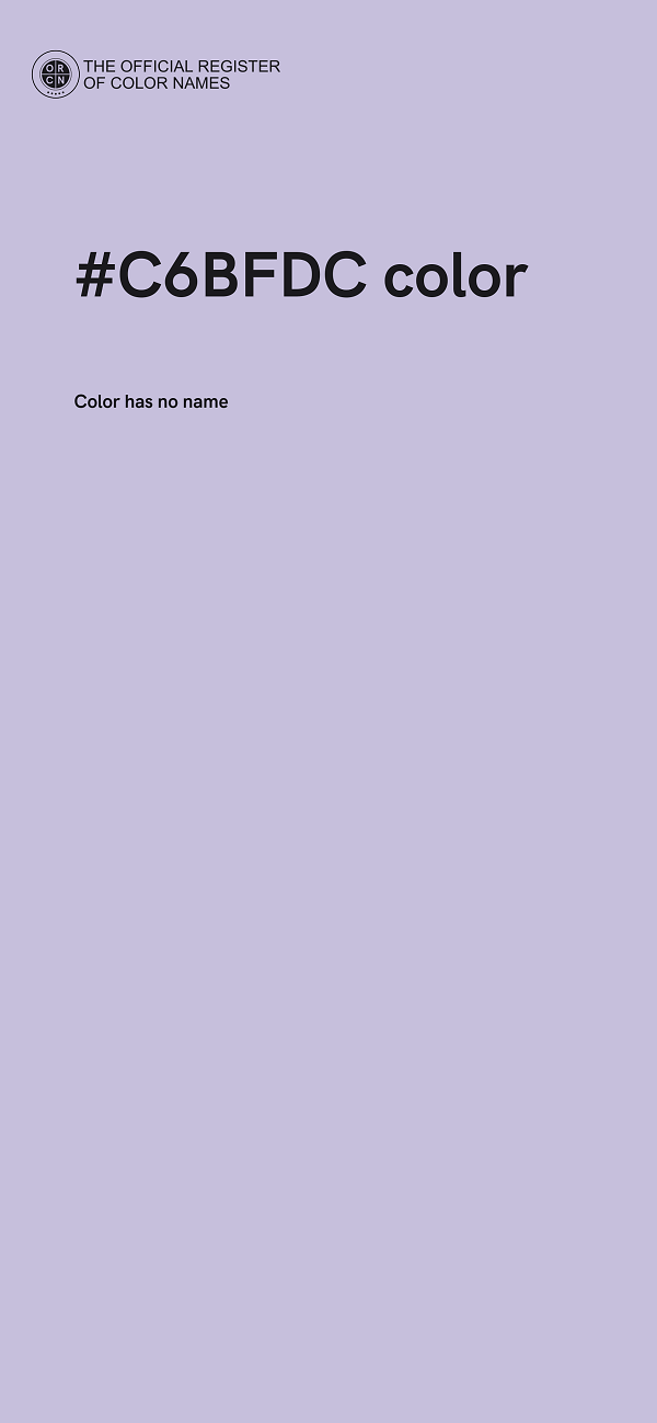 #C6BFDC color image