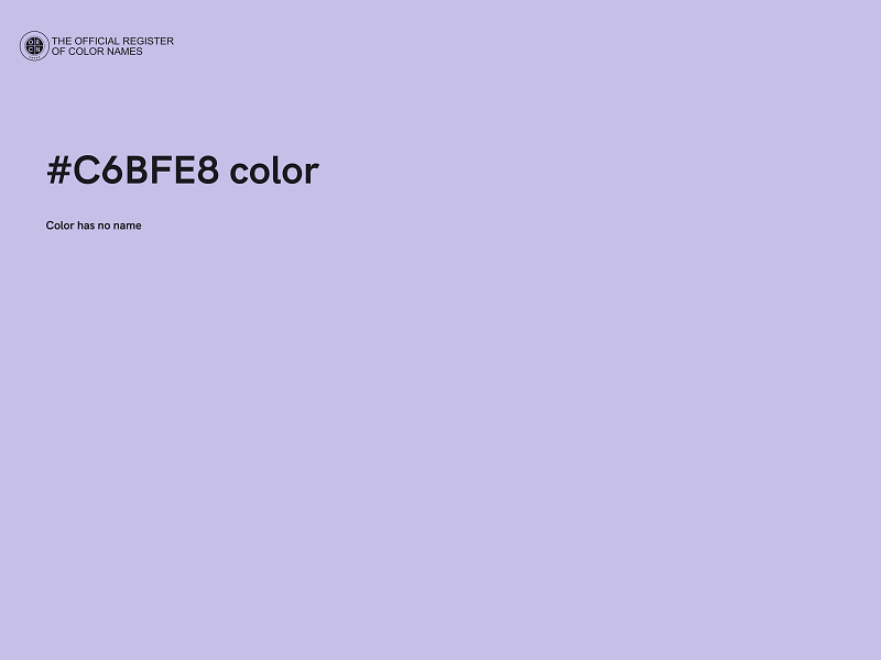 #C6BFE8 color image