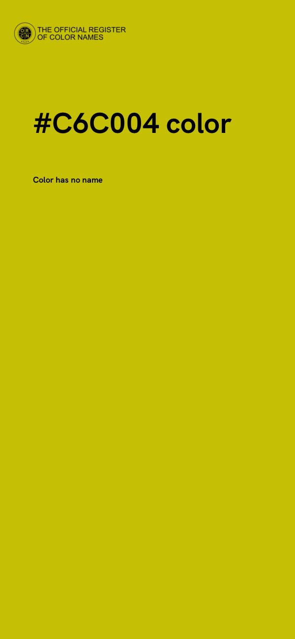 #C6C004 color image