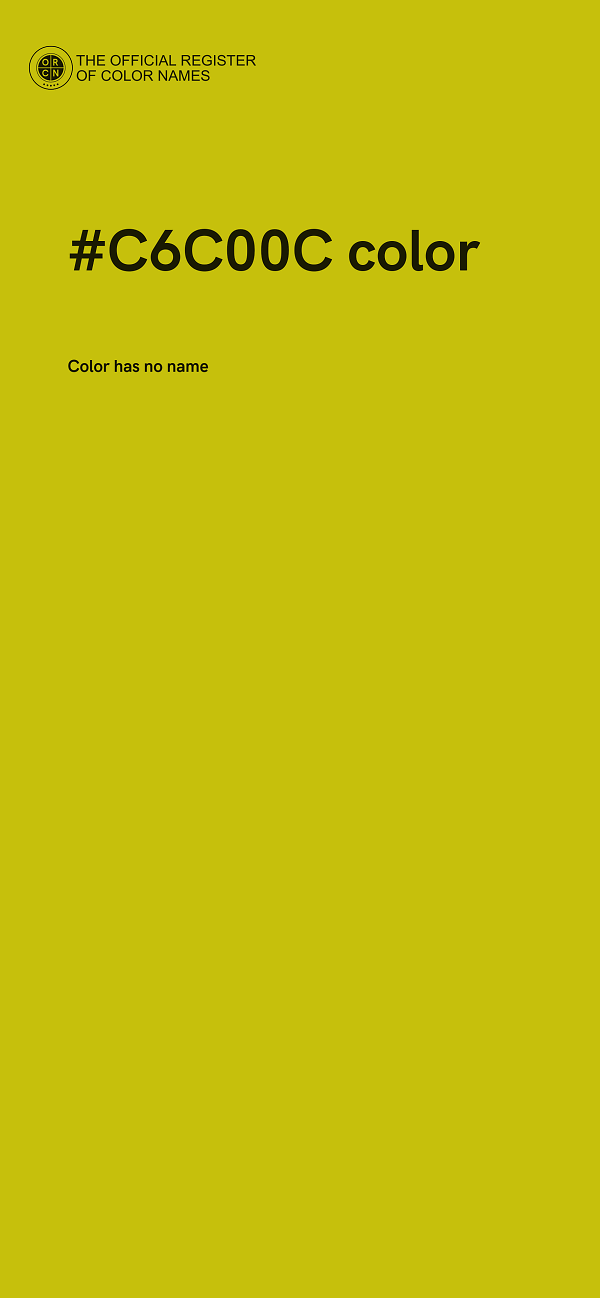 #C6C00C color image