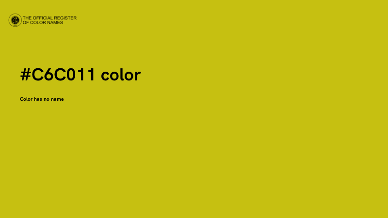 #C6C011 color image