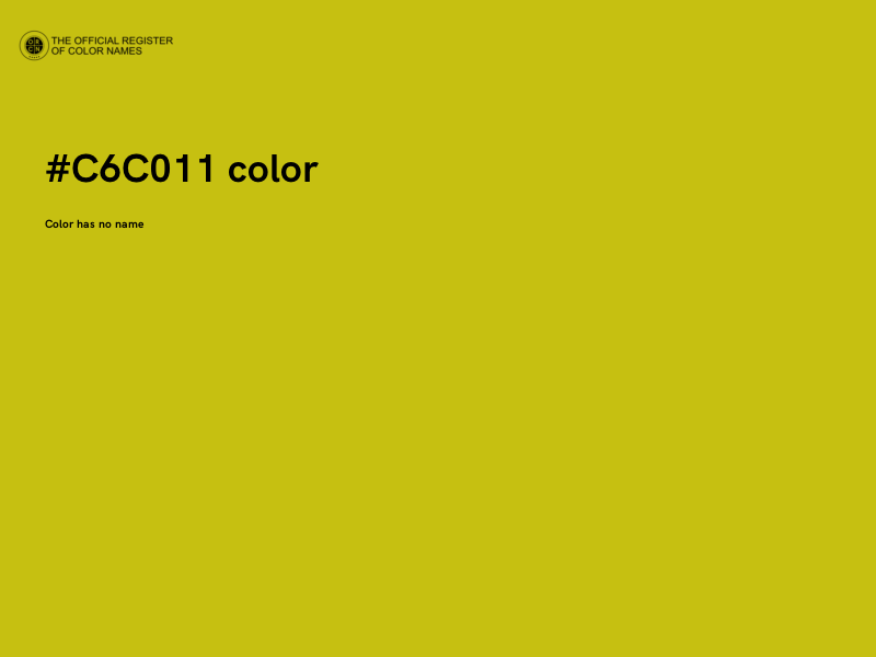 #C6C011 color image