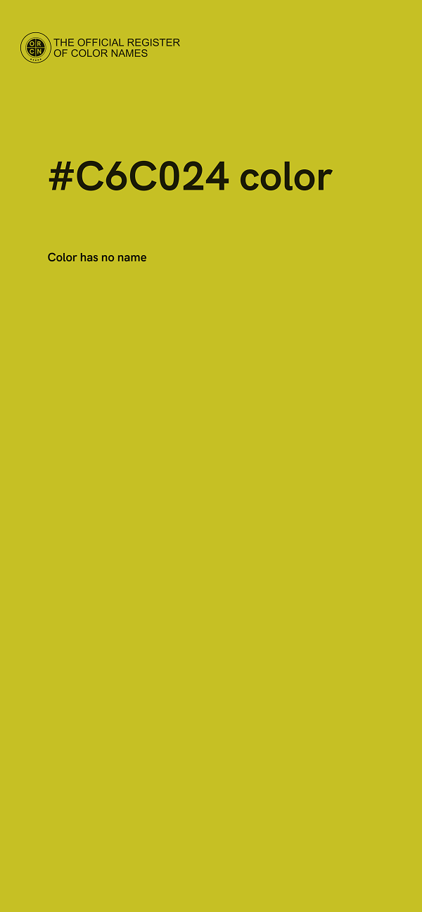 #C6C024 color image