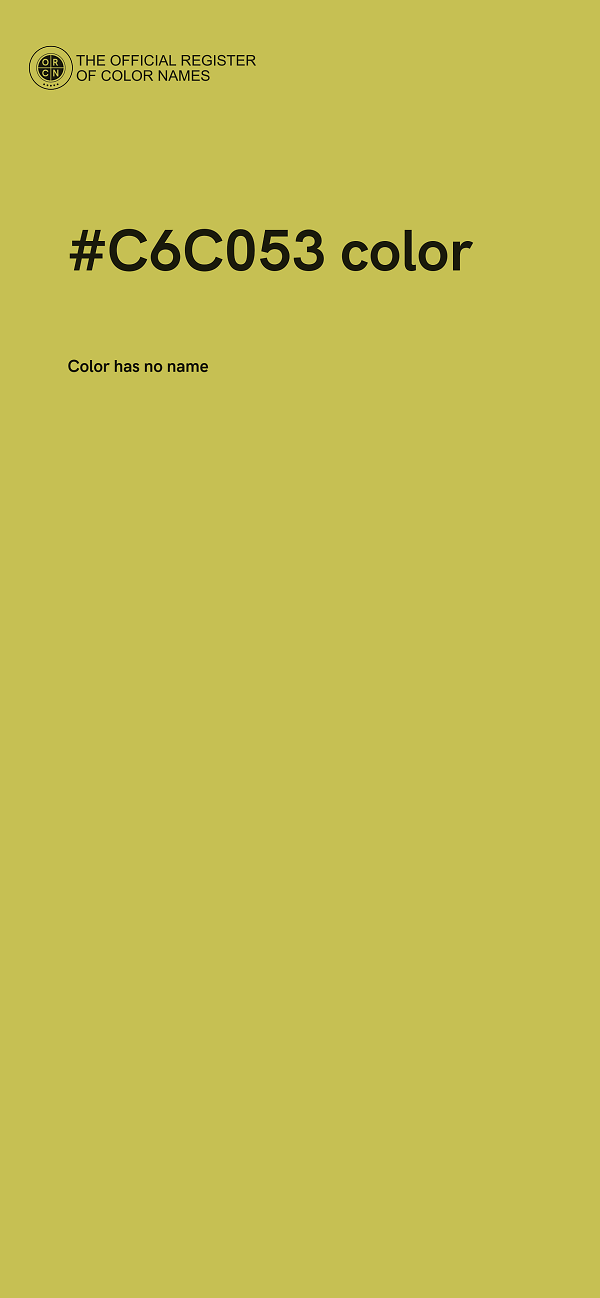 #C6C053 color image