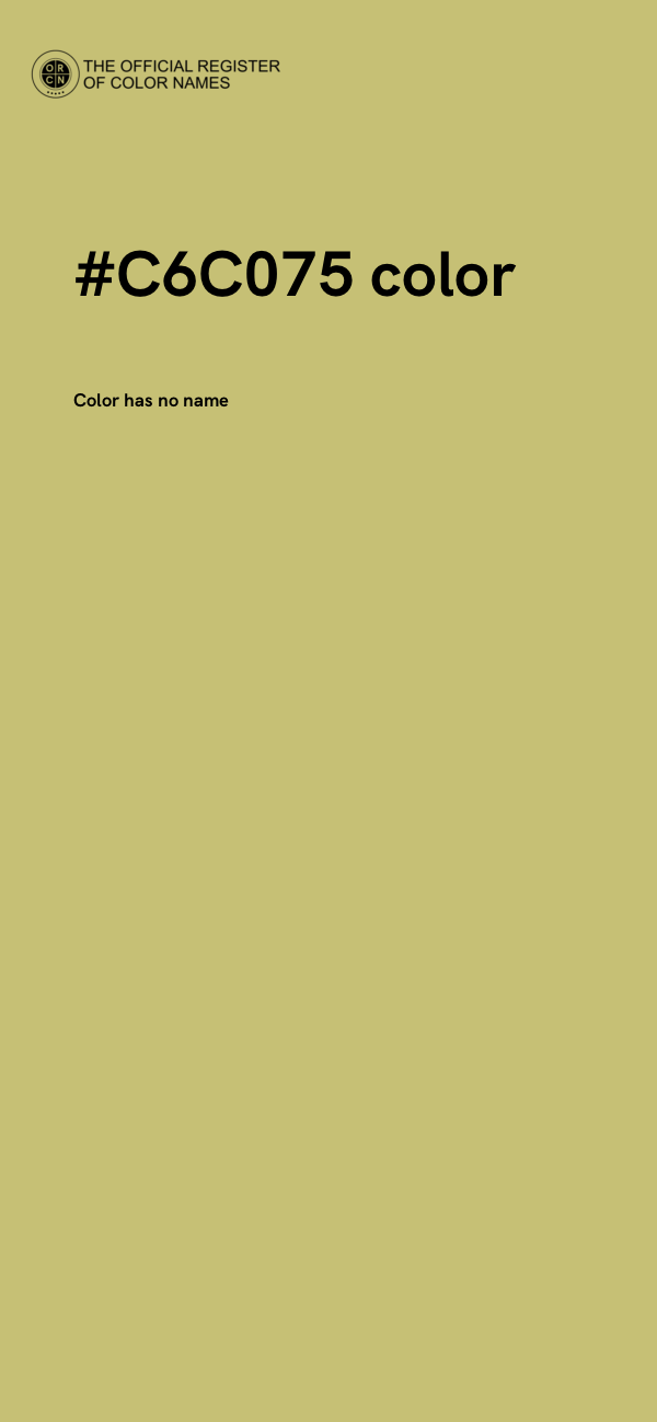 #C6C075 color image