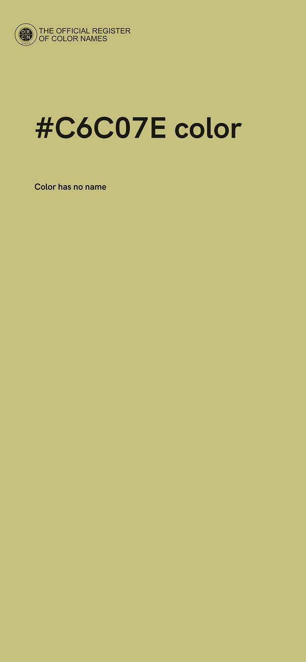 #C6C07E color image