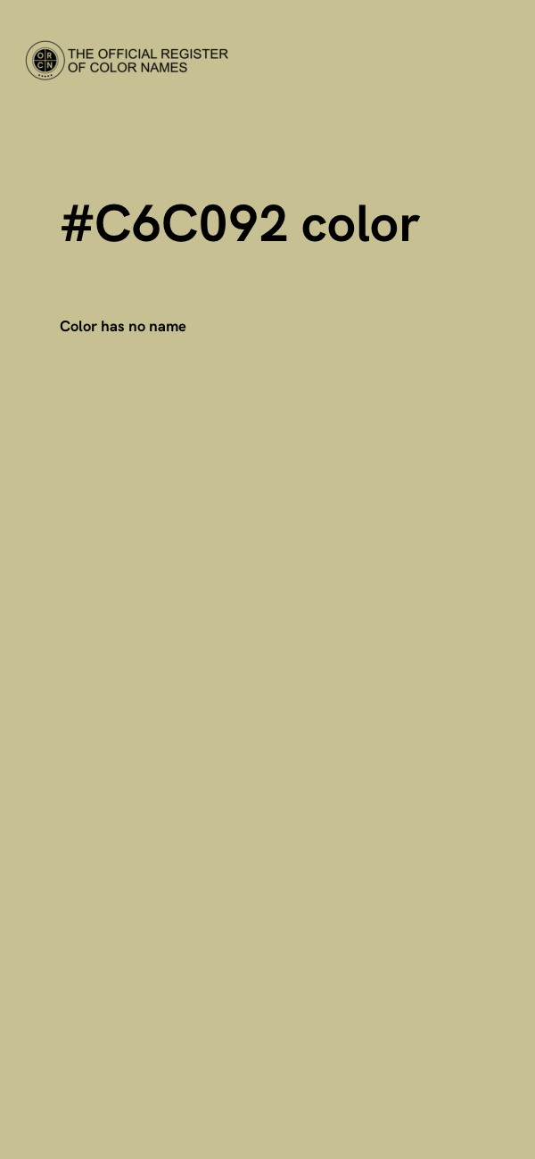 #C6C092 color image