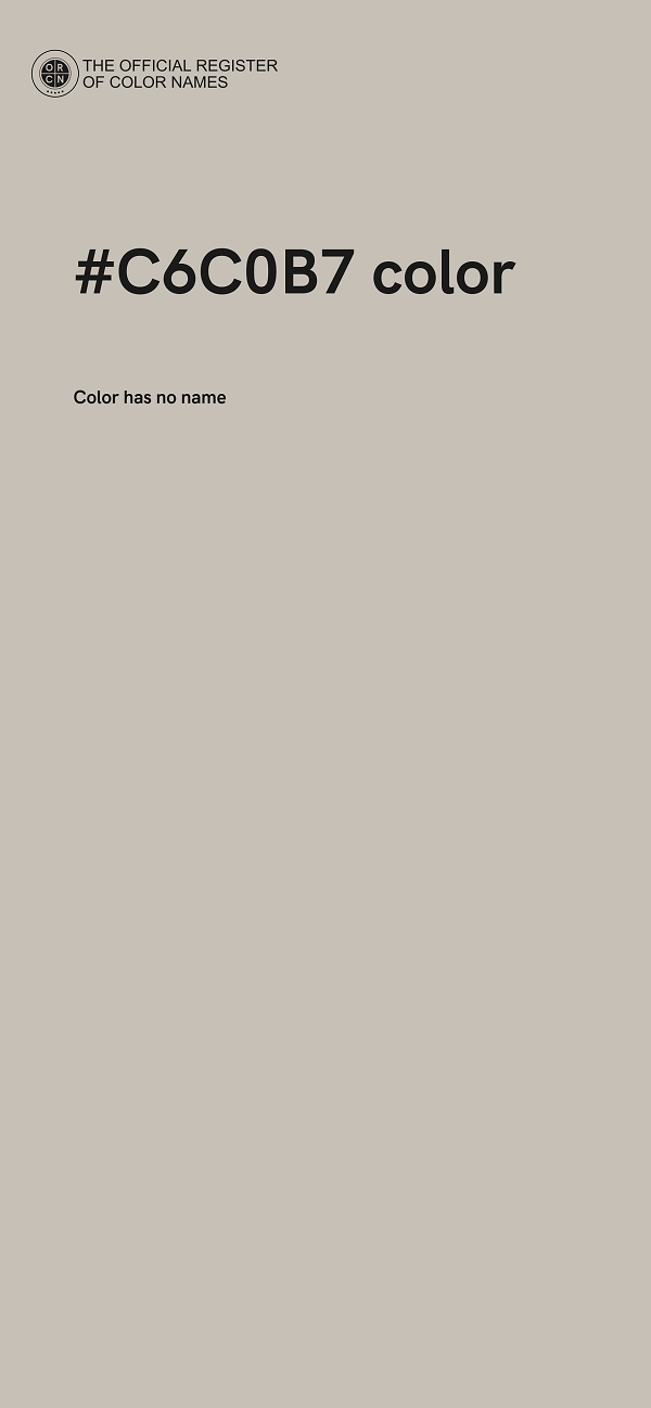 #C6C0B7 color image
